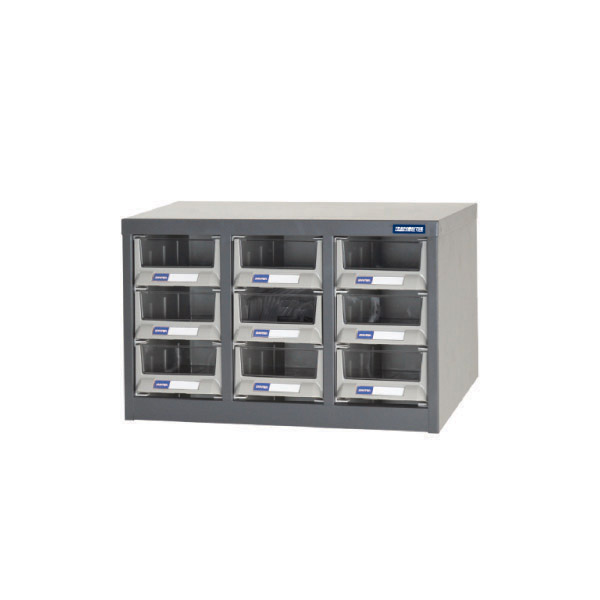 TRADEMASTER PARTS CABINET METAL A6 9 DRAWERS 533W X 265D X 310H